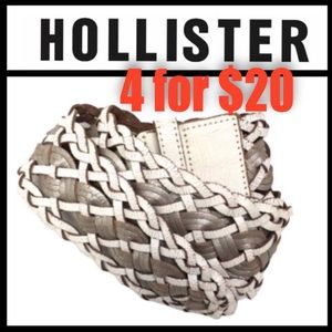 🔥Hollister Braided Leather Belt